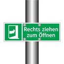 Rechts ziehen zum Öffnen