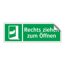 Rechts ziehen zum Öffnen