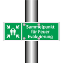 Sammelpunkt für Feuer Evakuierung