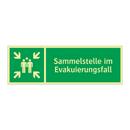 Sammelstelle im Evakuierungsfall