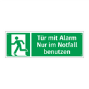 Tür mit Alarm Nur im Notfall benutzen