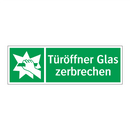 Türöffner Glas zerbrechen