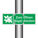 Zum Öffnen Bügel drücken