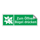 Zum Öffnen Bügel drücken