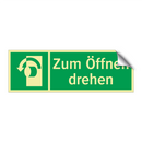Zum Öffnen drehen