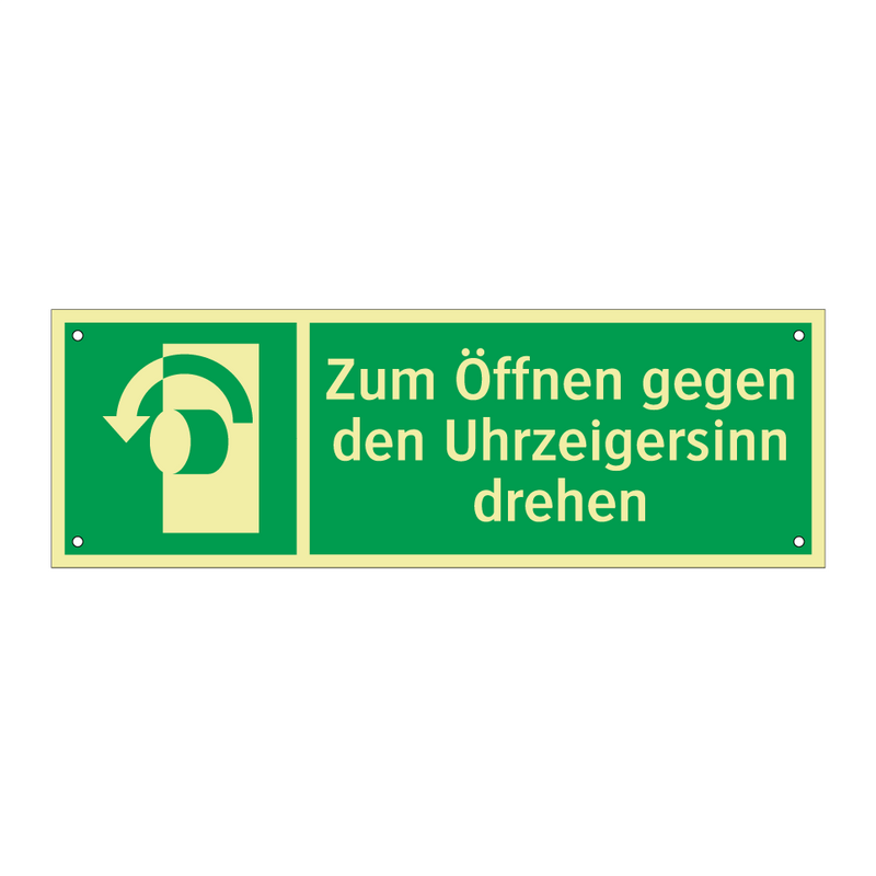 Zum Öffnen gegen den Uhrzeigersinn drehen