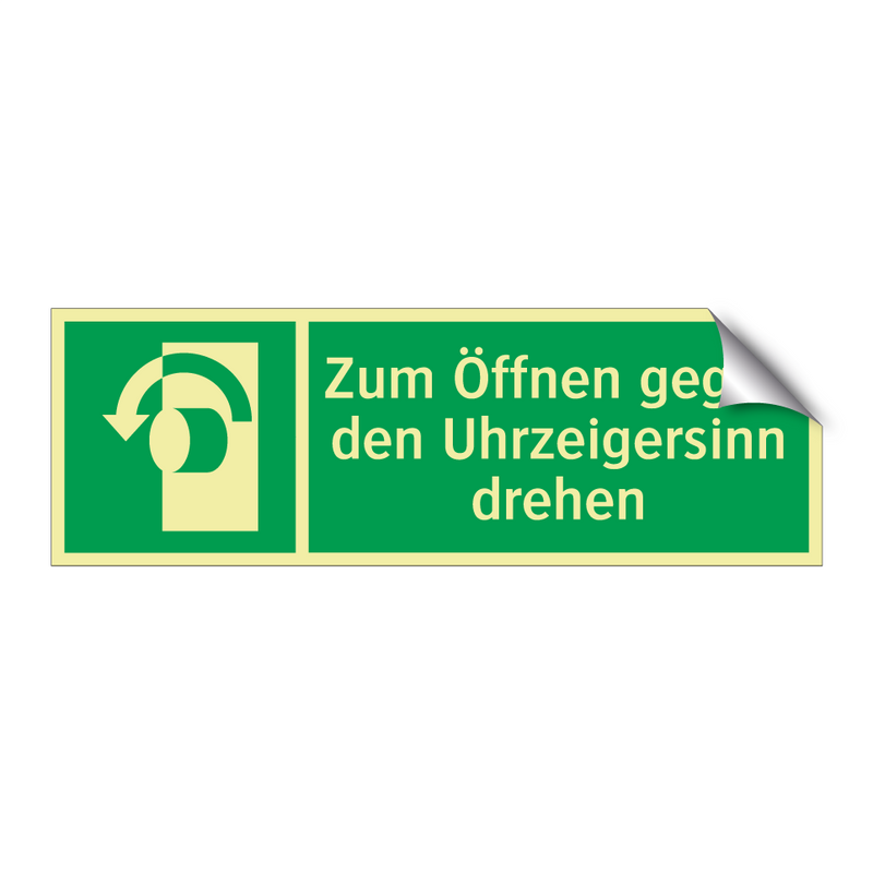 Zum Öffnen gegen den Uhrzeigersinn drehen
