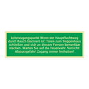 Leiterzugangspunkt Wenn der Hauptfluchtweg durch Rauch blockiert ist /../