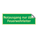 Notausgang nur über Feuerwehrleiter