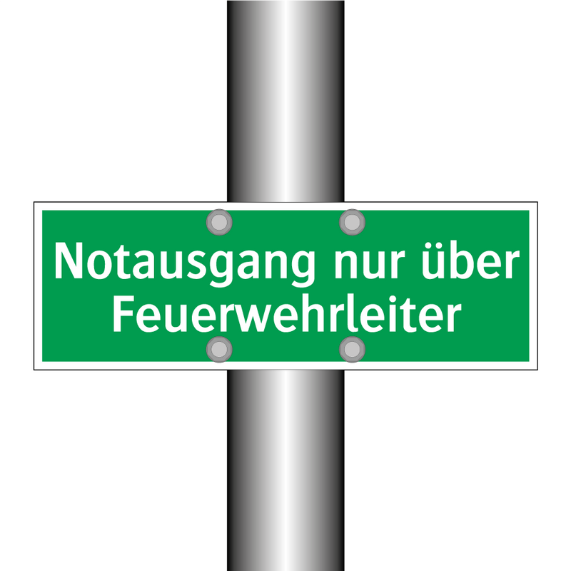 Notausgang nur über Feuerwehrleiter