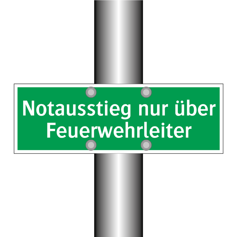 Notausstieg nur über Feuerwehrleiter