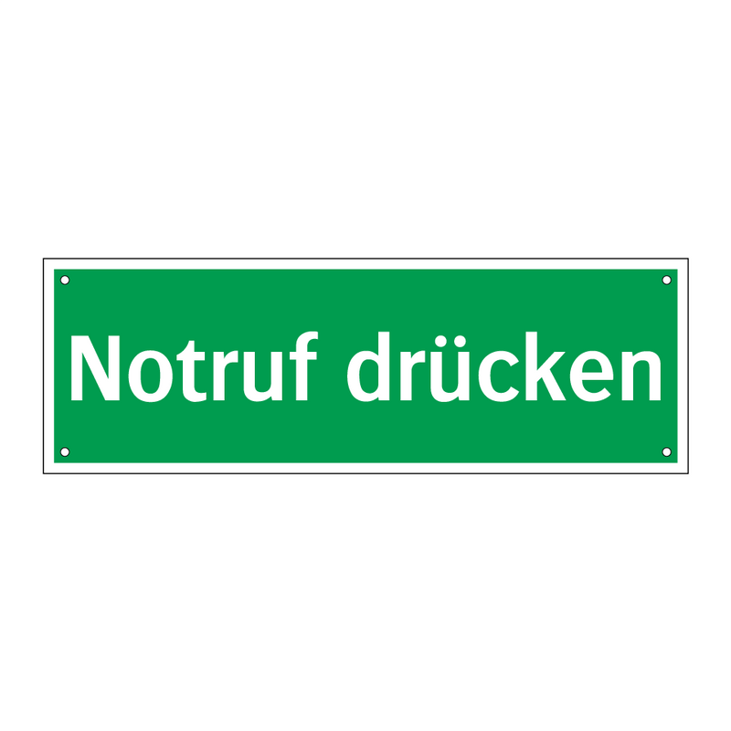 Notruf drücken