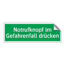 Notrufknopf im Gefahrenfall drücken