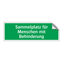 Sammelplatz für Menschen mit Behinderung