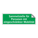 Sammelstelle für Personen mit eingeschränkter Mobilität