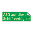 AED auf diesem Schiff verfügbar