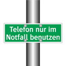 Telefon nur im Notfall benutzen
