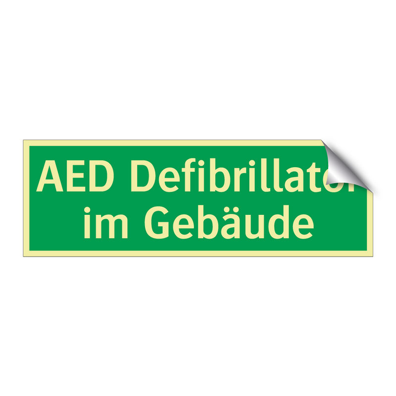 AED Defibrillator im Gebäude
