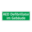 AED Defibrillator im Gebäude