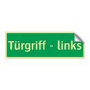 Türgriff - links
