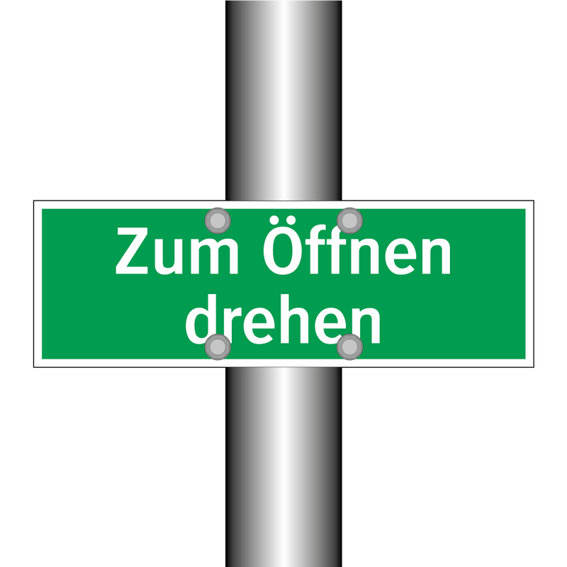 Zum Öffnen drehen