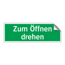 Zum Öffnen drehen