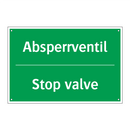 Absperrventil - Stop valve
