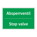 Absperrventil - Stop valve