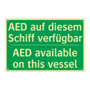 AED auf diesem Schiff verfügbar /.../ - AED available on this vessel