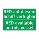 AED auf diesem Schiff verfügbar /.../ - AED available on this vessel