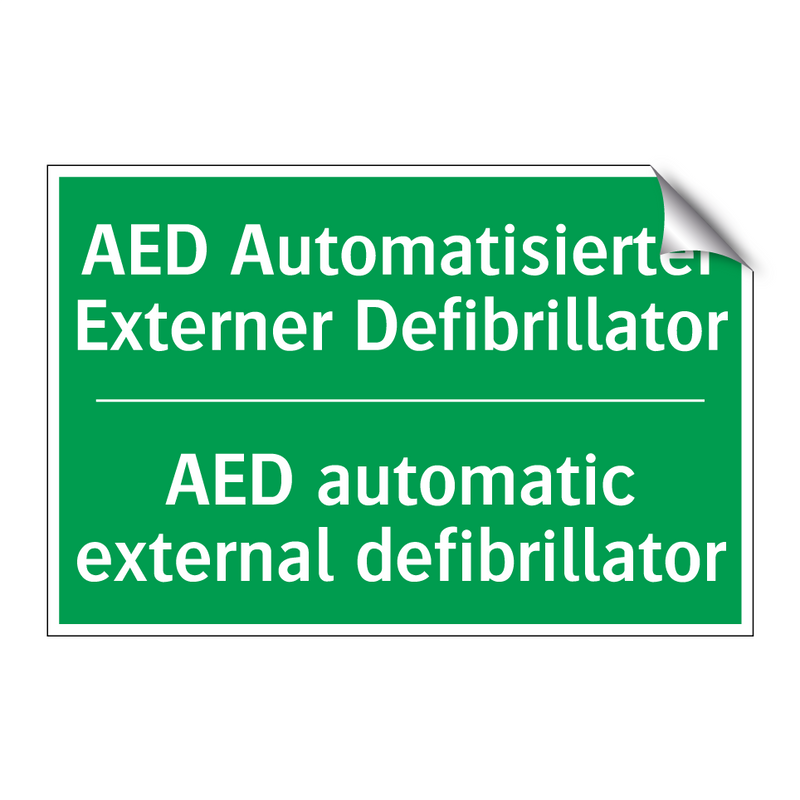 AED Automatisierter Externer Defibrillator /.../ - AED automatic external defibrillator /.../