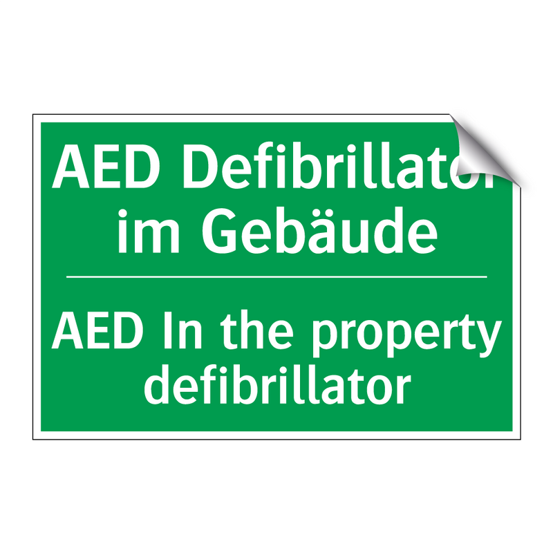 AED Defibrillator im Gebäude - AED In the property defibrillator /.../
