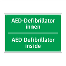 AED-Defibrillator innen - AED Defibrillator inside