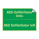 AED-Defibrillator links - AED Defibrillator left