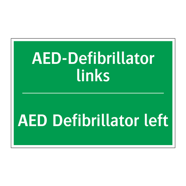 AED-Defibrillator links - AED Defibrillator left