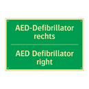 AED-Defibrillator rechts - AED Defibrillator right