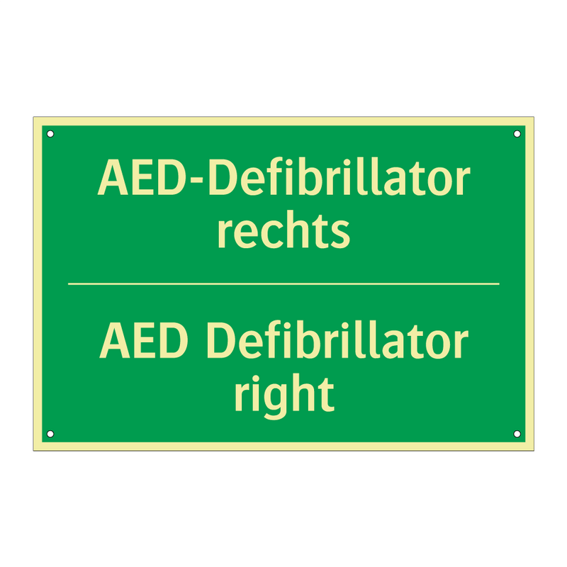 AED-Defibrillator rechts - AED Defibrillator right
