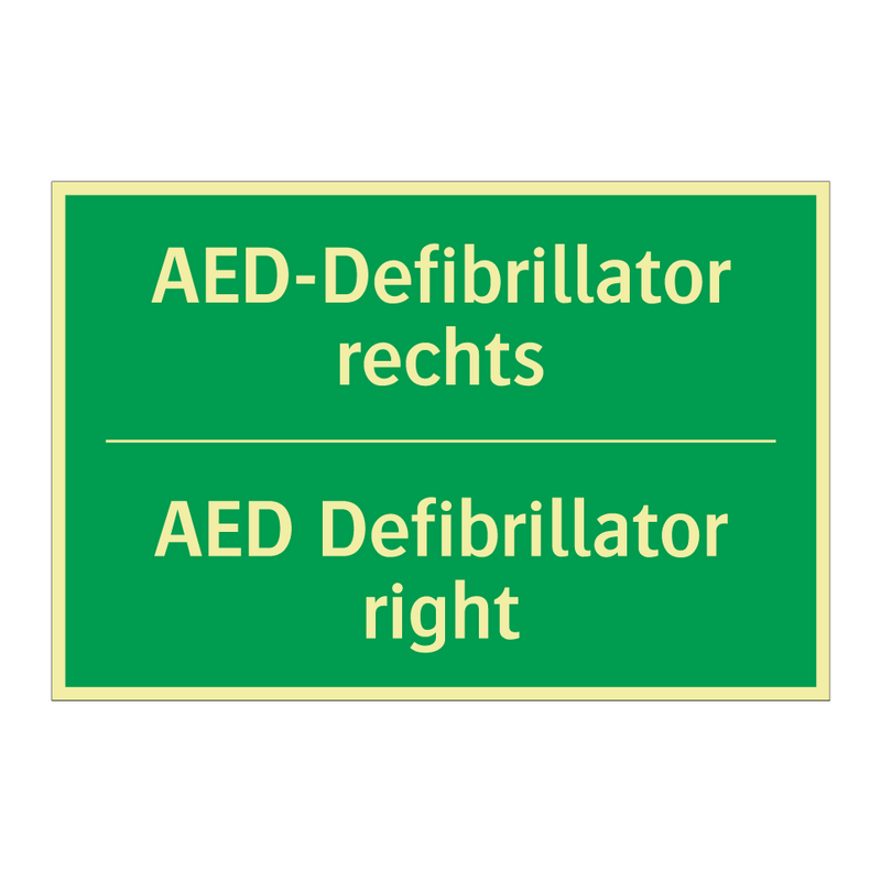 AED-Defibrillator rechts - AED Defibrillator right
