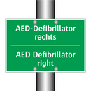 AED-Defibrillator rechts - AED Defibrillator right