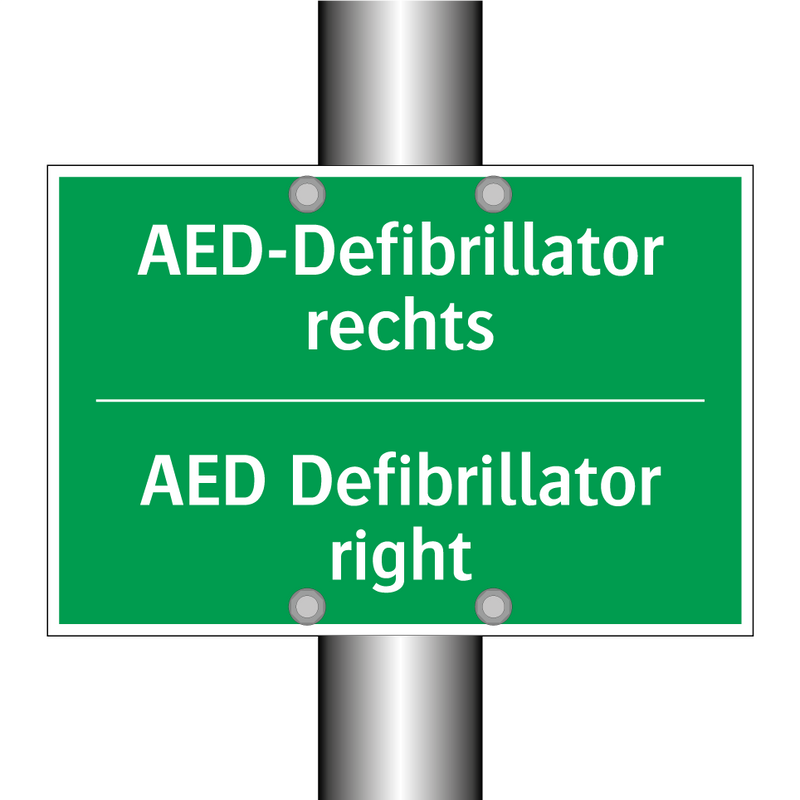 AED-Defibrillator rechts - AED Defibrillator right
