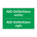 AED-Defibrillator rechts - AED Defibrillator right