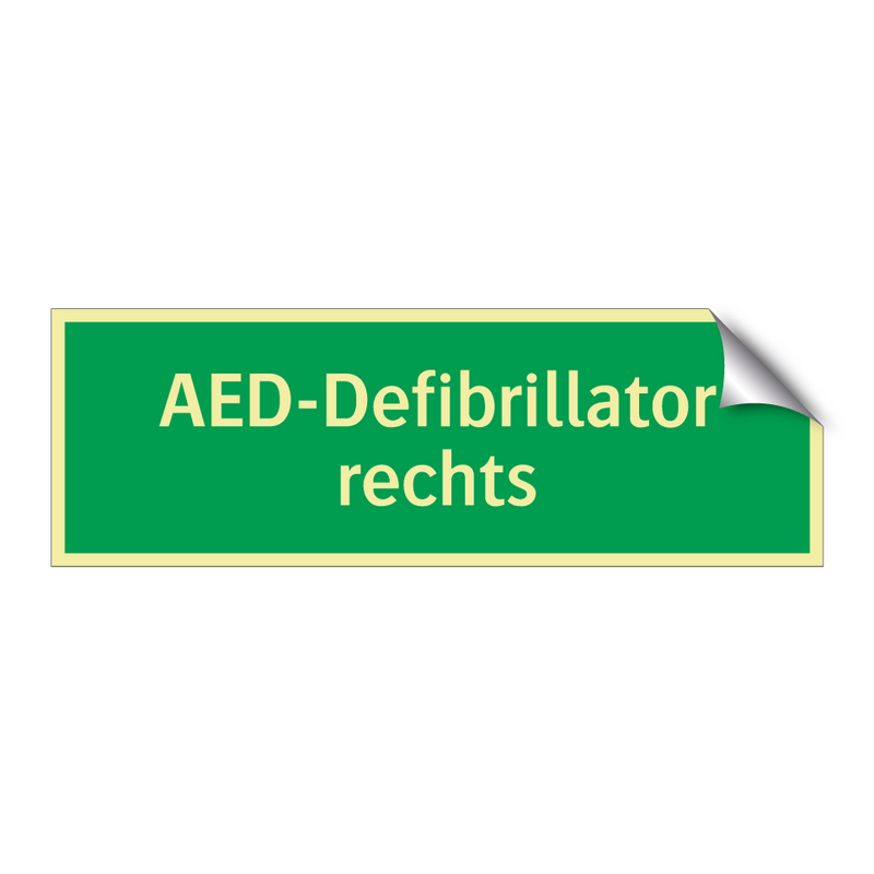 AED-Defibrillator rechts