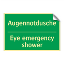 Augennotdusche - Eye emergency shower