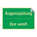 Augenspülung - Eye wash
