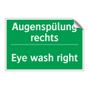 Augenspülung rechts - Eye wash right