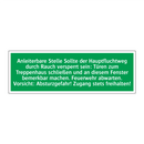 Anleiterbare Stelle Sollte der Hauptfluchtweg durch Rauch versperrt sein /../