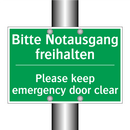 Bitte Notausgang freihalten - Please keep emergency door clear /.../