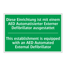 Diese Einrichtung ist mit einem /.../ - This establishment is equipped /.../