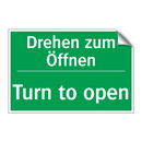 Drehen zum Öffnen - Turn to open