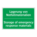 Lagerung von Notfallmaterialien /.../ - Storage of emergency response /.../